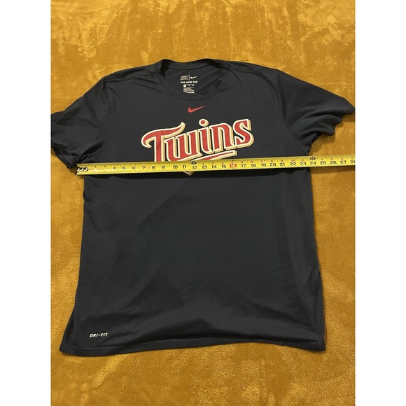 Minnesota Twins Shirt Mens Navy MLB Baseball Nike The Nike Tee Short Sleeve XXL - Picture 5 of 7
